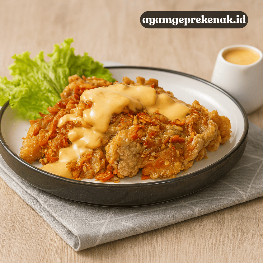 resep ayam geprek keju leleh
