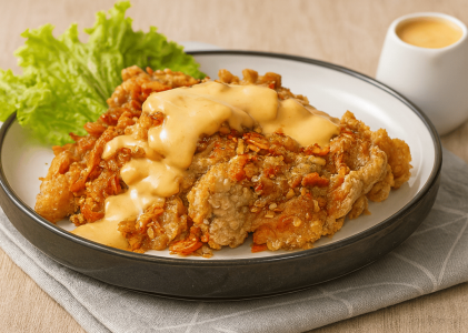Resep Ayam Geprek Keju Leleh, Lumer di Setiap Gigitan