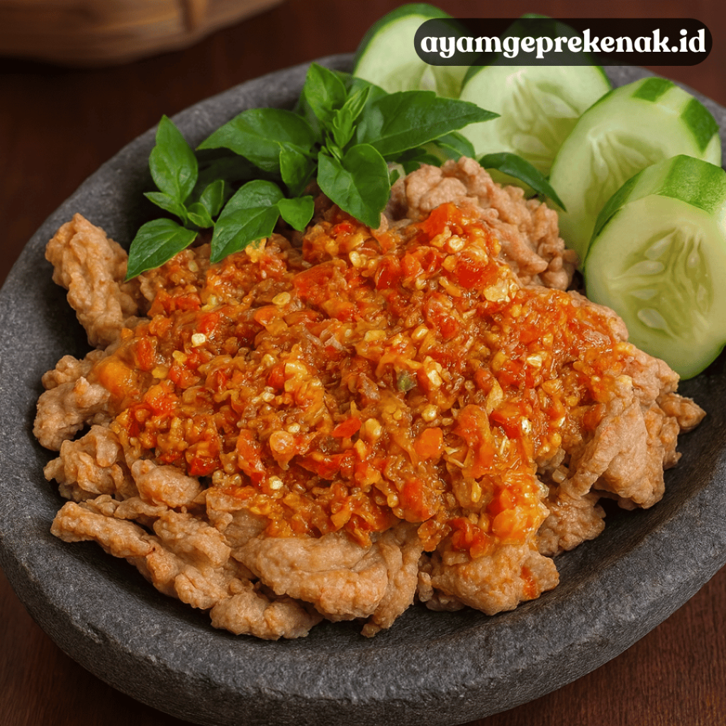 resep ayam geprek sambal korek