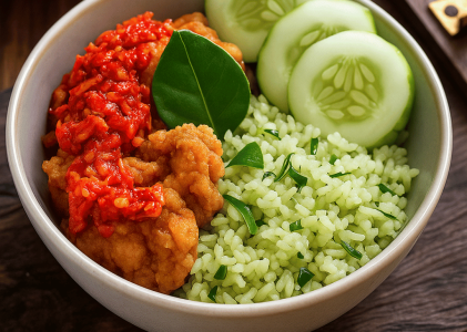 Resep Nasi Daun Jeruk dan Ayam Geprek Pedas yang Menggugah Selera