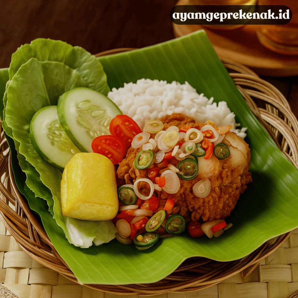 ayam geprek sambal matah
