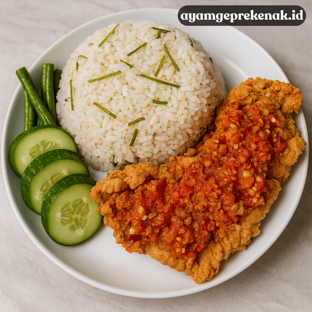 Ayam Geprek Daun Jeruk, Pedas Wangi Bikin Nagih