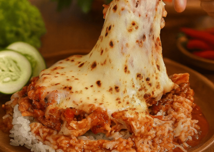 Resep Ayam Geprek Mozarella Pedas Gurih Meleleh Banget