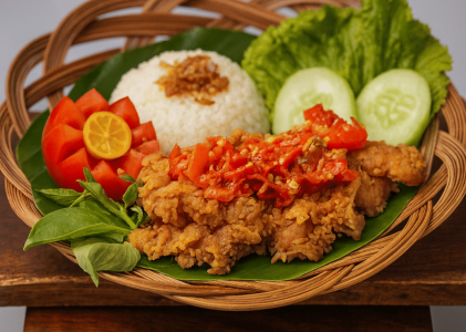 Tips Menyajikan Ayam Geprek yang Tampak Profesional dan Rapi