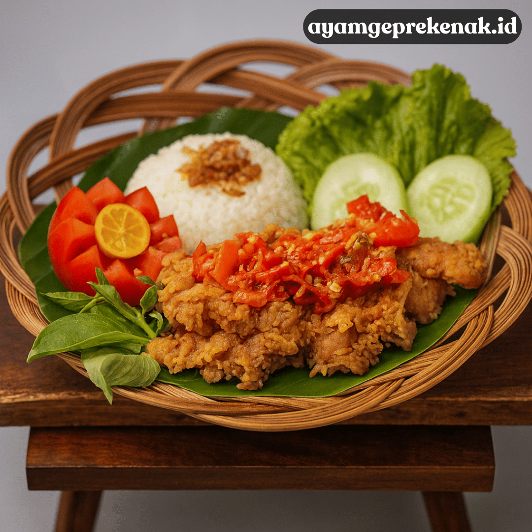 Tips Menyajikan Ayam Geprek yang Tampak Profesional dan Rapi
