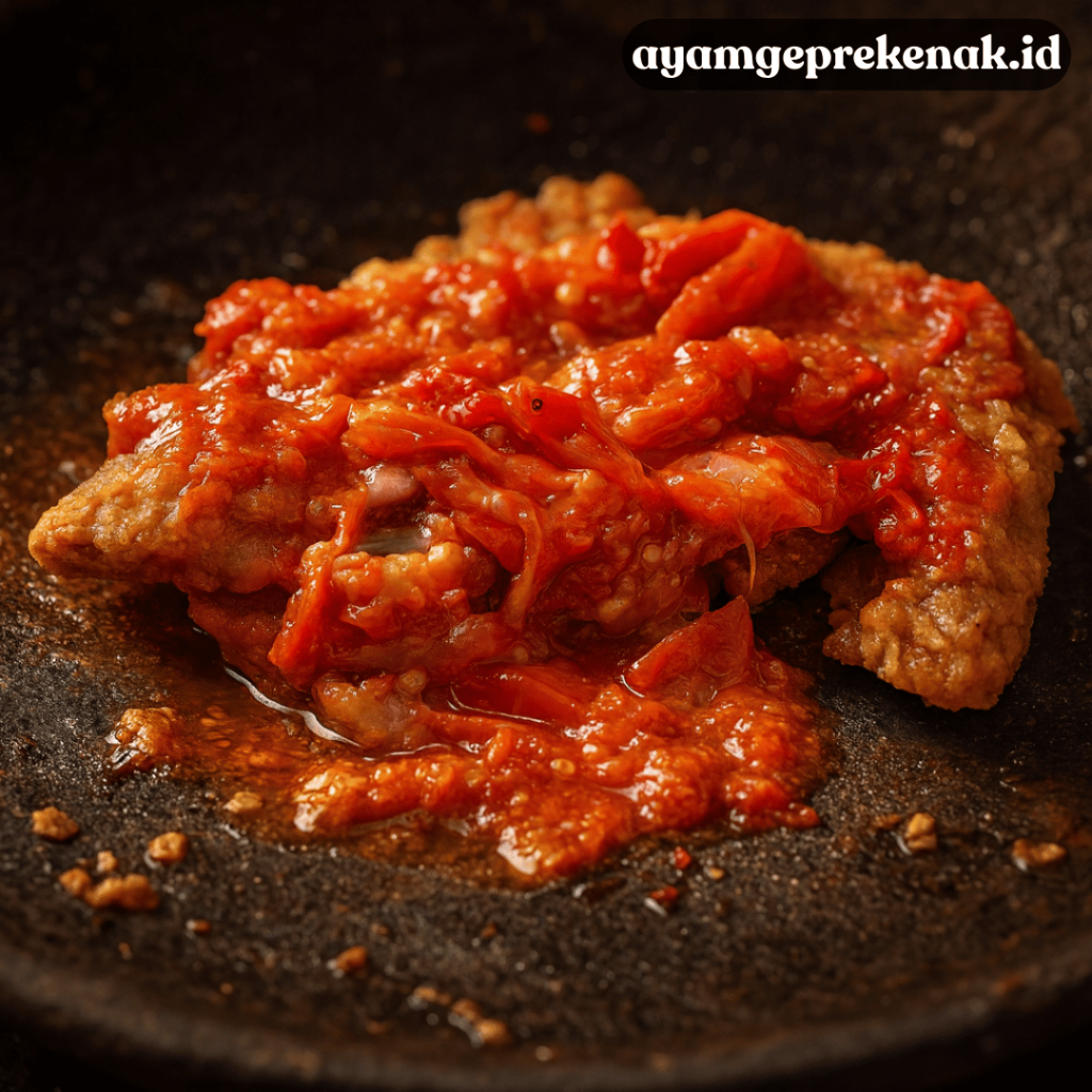 resep ayam geprek sambal tomat