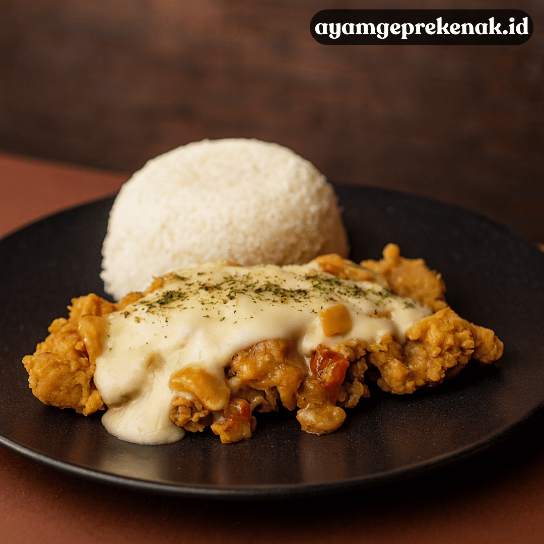 Resep Ayam Geprek Carbonara Creamy Rumahan Super Lumer