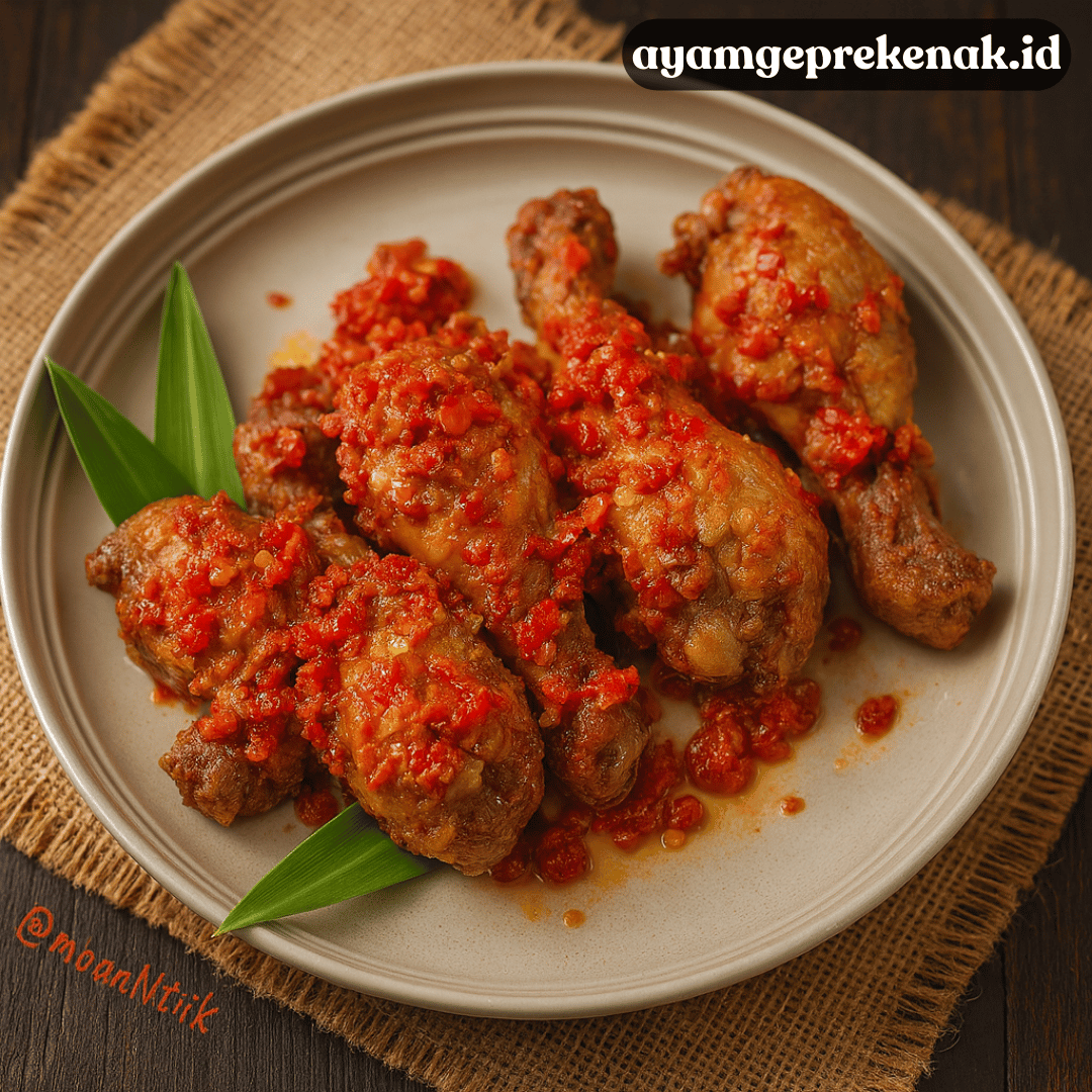 Ayam Geprek Balado Padang Pedasnya Menggila, Gampang Banget!