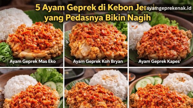 ayam geprek di Kebon Jeruk