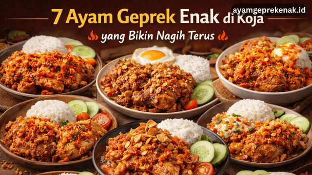 7 Ayam Geprek Enak di Koja yang Bikin Nagih Terus