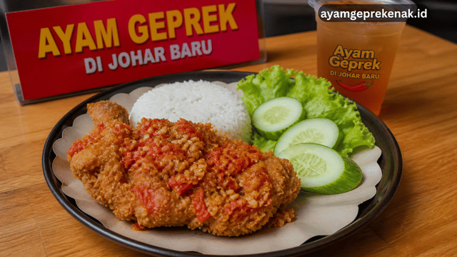 Ayam Geprek di Johar Baru, Enak Pedas dan Bikin Nagih