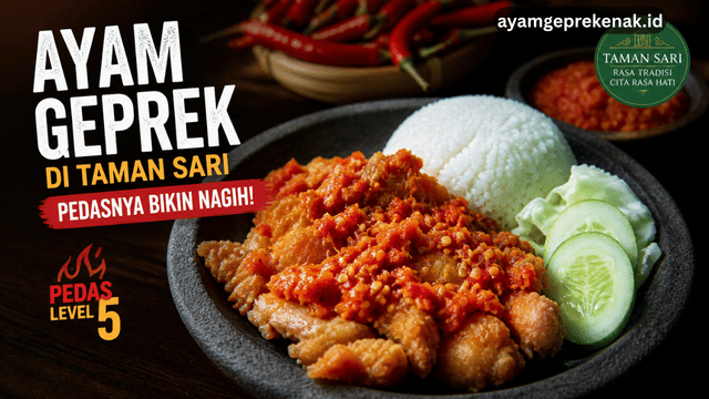 Ayam Geprek di Taman Sari